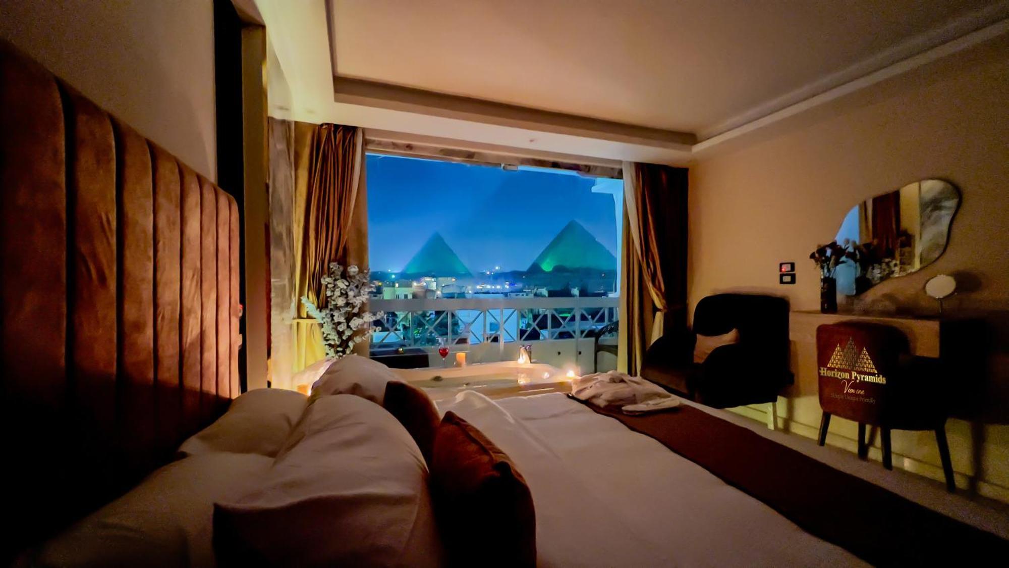 Horizon Pyramids View Inn Kafret el-Gabal Kültér fotó