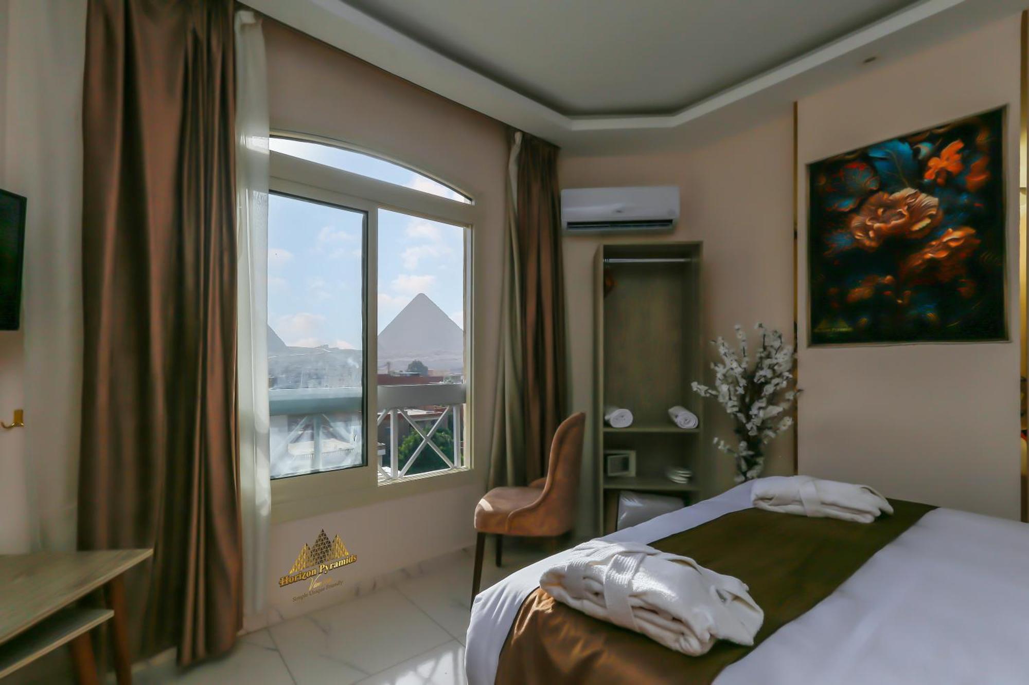 Horizon Pyramids View Inn Kafret el-Gabal Kültér fotó